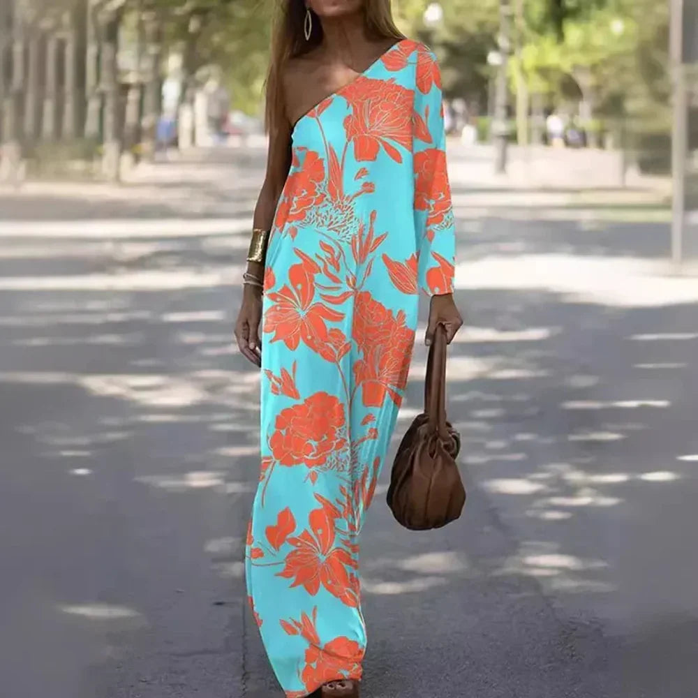 Lily Rose - One-Shoulder Swing Dress