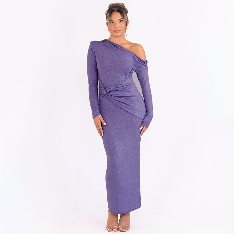 Noa - Vestido maxi brillante