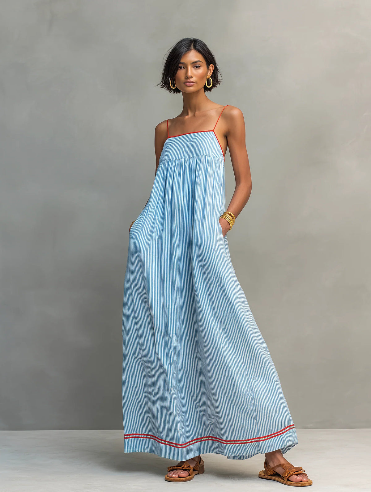 Azure - Maxi vestido a rayas