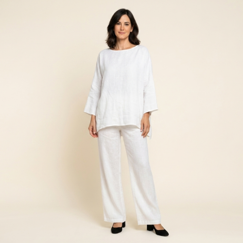 Sara - Conjunto de top holgado de manga larga y pantalones anchos