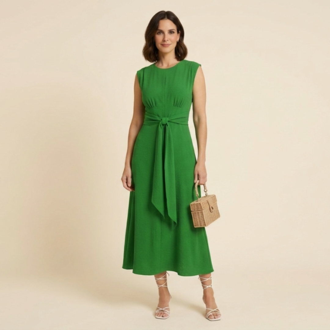 Eva - Vestido elegante sin mangas con cintura ajustable
