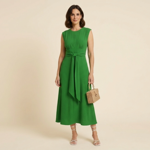 Eva - Vestido elegante sin mangas con cintura ajustable
