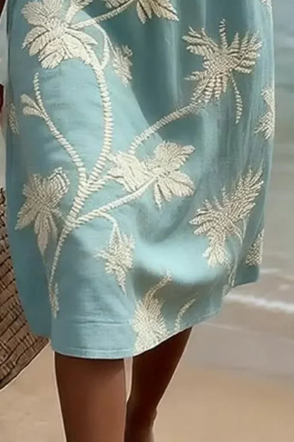Nemi - Vestido midi floral elegante