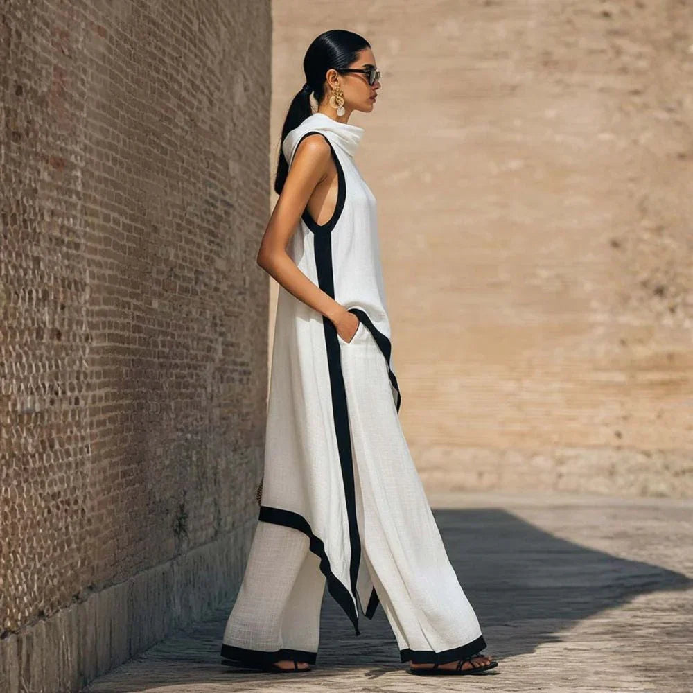 Joana - Elegant linen-effect set