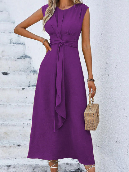 Eva - Vestido elegante sin mangas con cintura ajustable