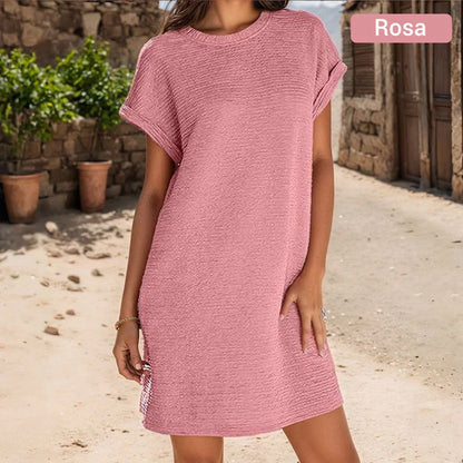 Lidia - Loose-fit dress for women with pockets