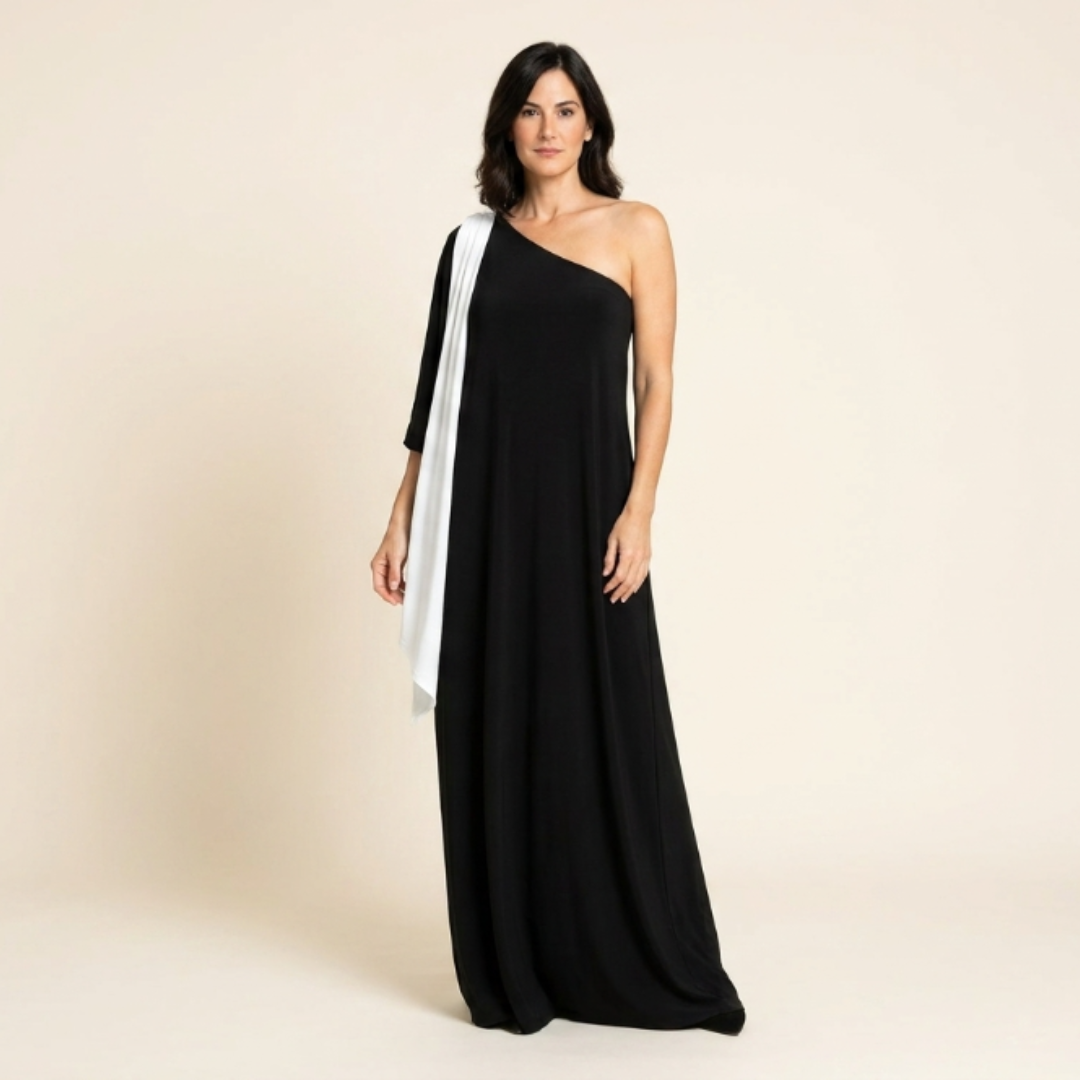 Lily Rose - One-Shoulder Swing Dress