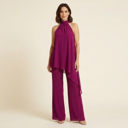 Violeta - Conjunto elegante de pantalón halter
