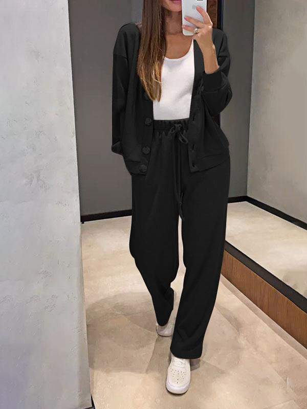 Amelia - Knitted Cardigan and Trouser Set