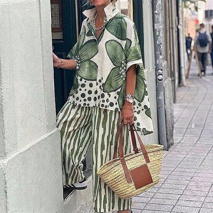 Valentina - Conjunto estampado de dos piezas