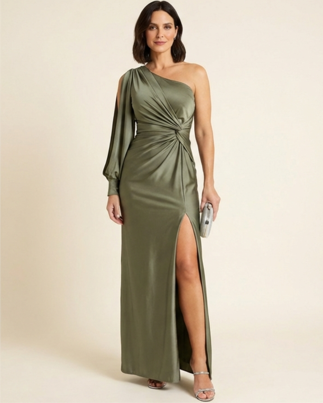 Isabela - Vestido de gala asimétrico