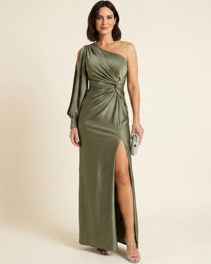 Isabela - Vestido de gala asimétrico