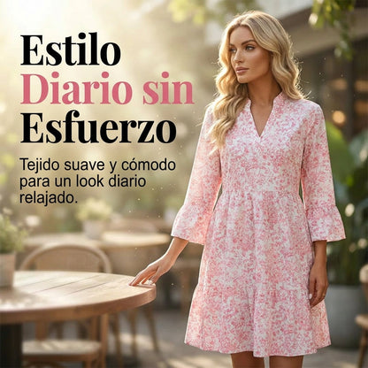 Soraya - V-neck printed dress