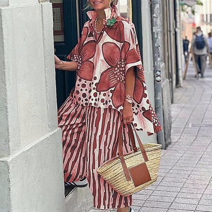 Valentina - Conjunto estampado de dos piezas