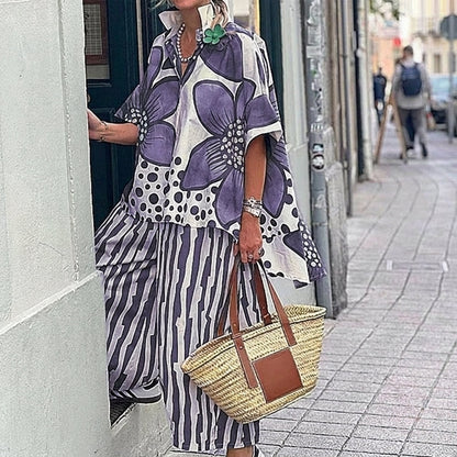 Valentina - Conjunto estampado de dos piezas
