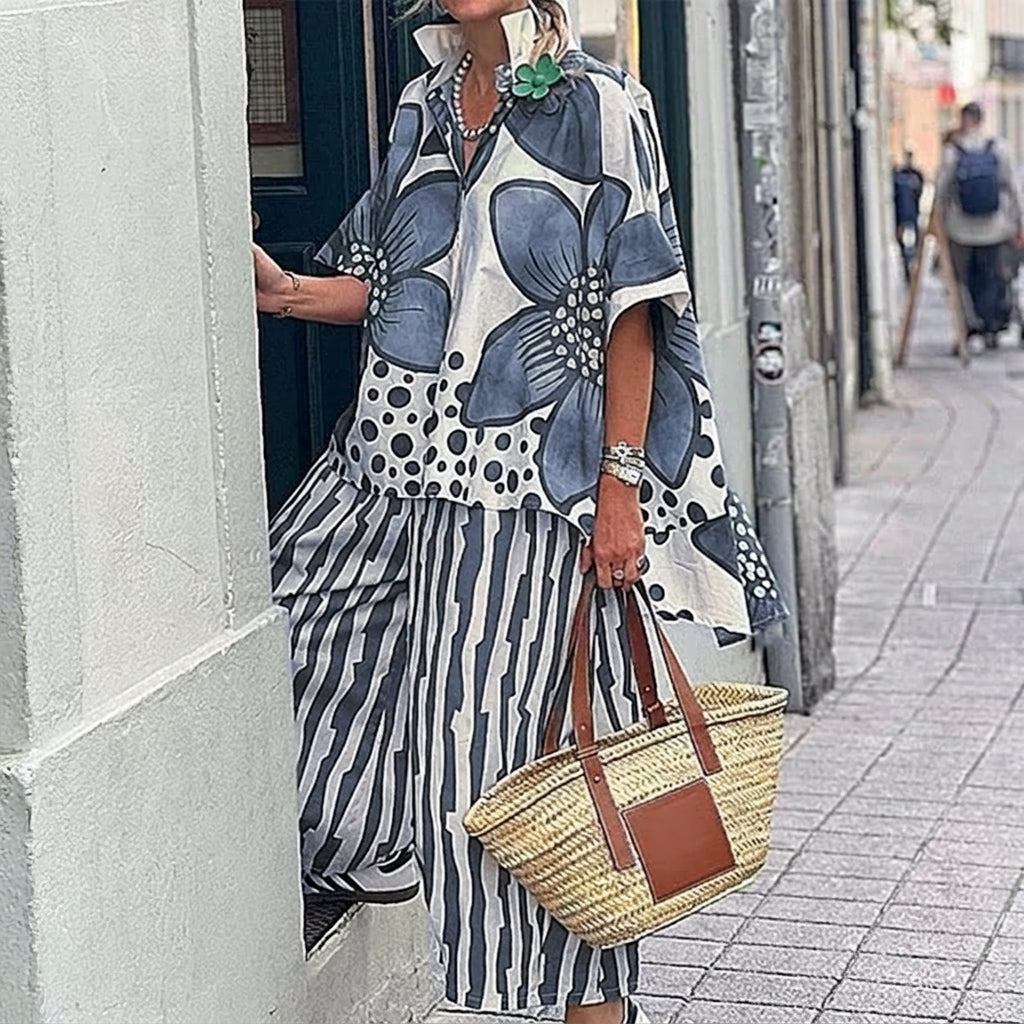 Valentina - Conjunto estampado de dos piezas