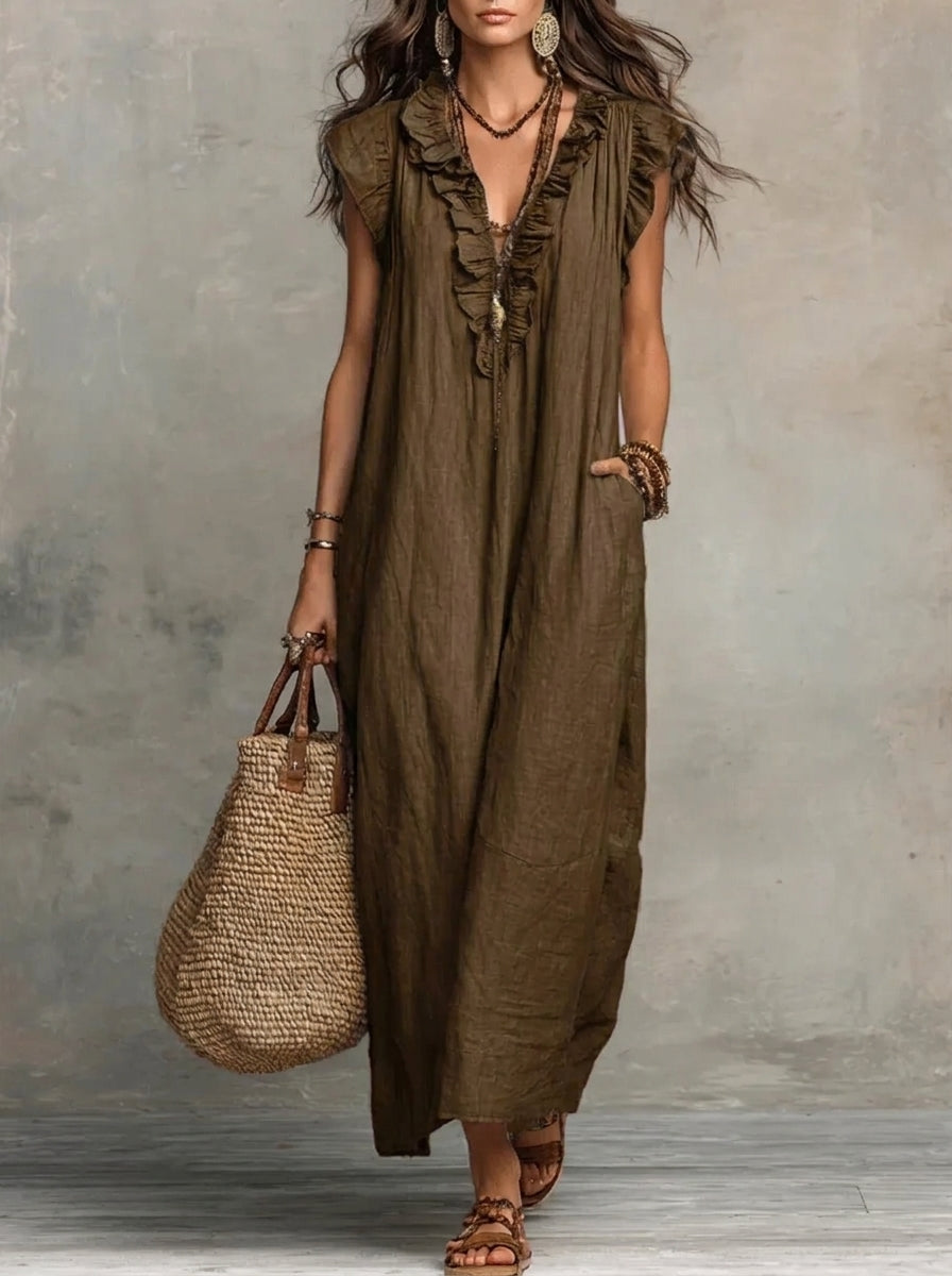 Camila - Vestido largo bohemio