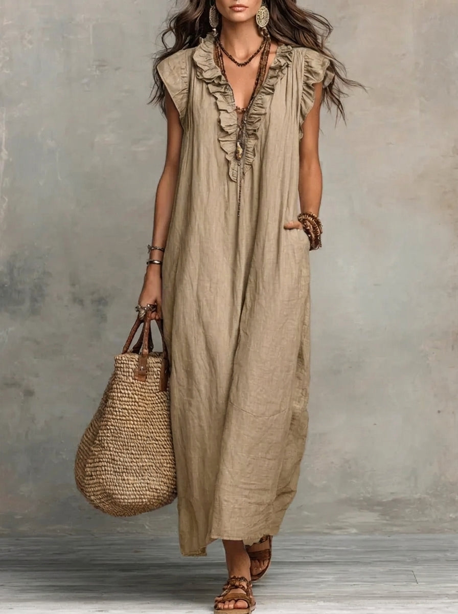 Camila - Vestido largo bohemio