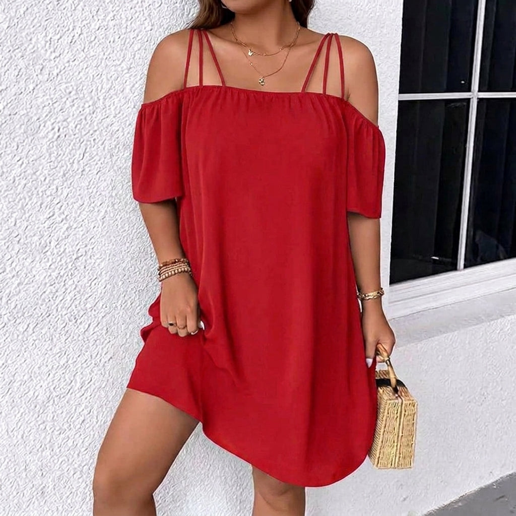 Olivia - Vestido de tirantes finos y corte amplio