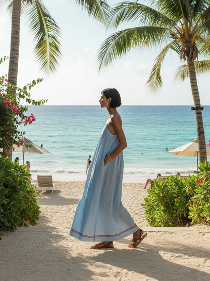 Azure - Maxi vestido a rayas