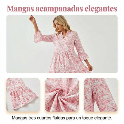 Soraya - V-neck printed dress