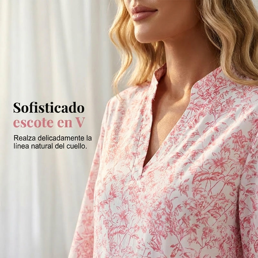 Soraya - V-neck printed dress