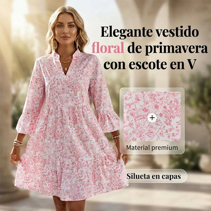 Soraya - V-neck printed dress