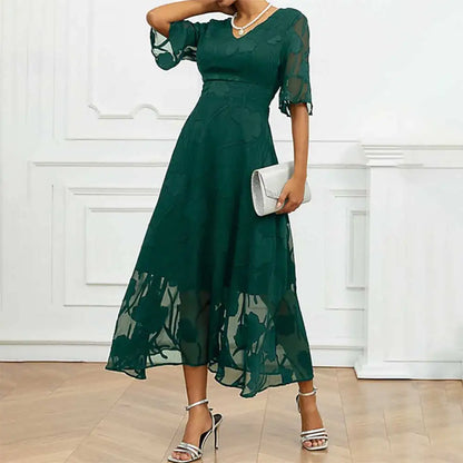 Celira - Sophisticated floral design dress