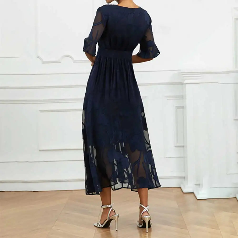 Celira - Sophisticated floral design dress