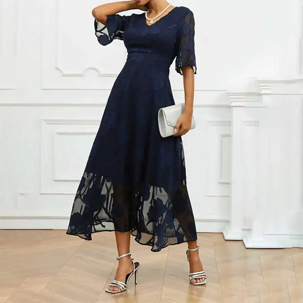 Celira - Sophisticated floral design dress