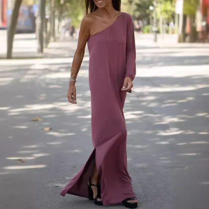 Lily Rose - One-Shoulder Swing Dress