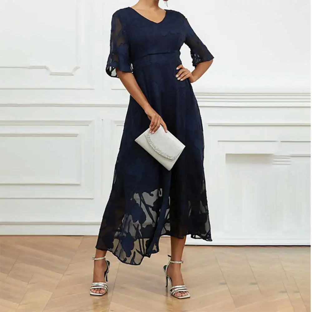 Celira - Sophisticated floral design dress