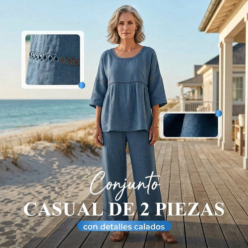 Marisa - Casual set with openwork details