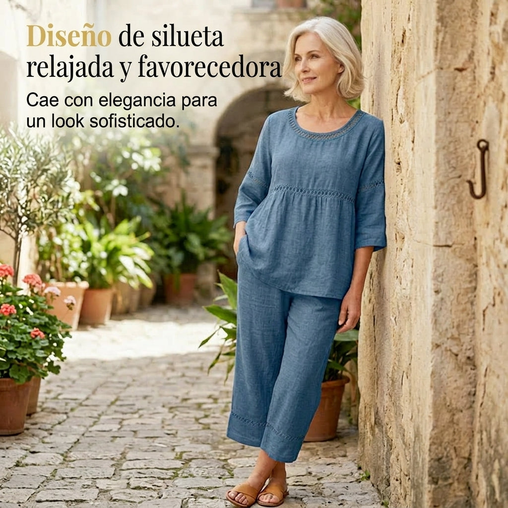 Marisa - Casual set with openwork details