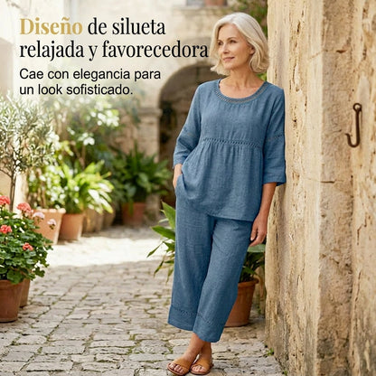 Marisa - Casual set with openwork details