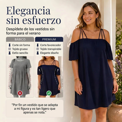 Olivia - Vestido de tirantes finos y corte amplio