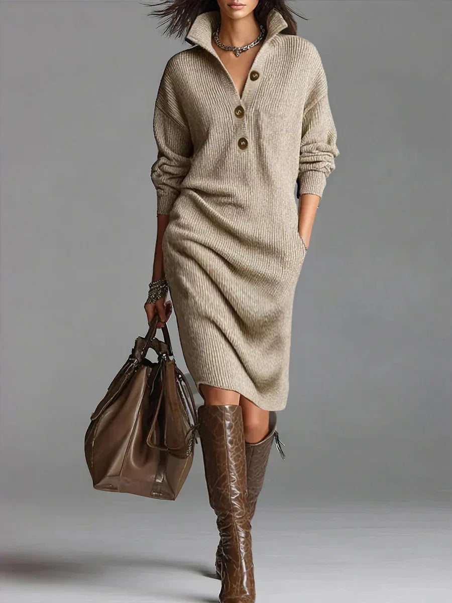 Scarlet - Elegant knitted dress