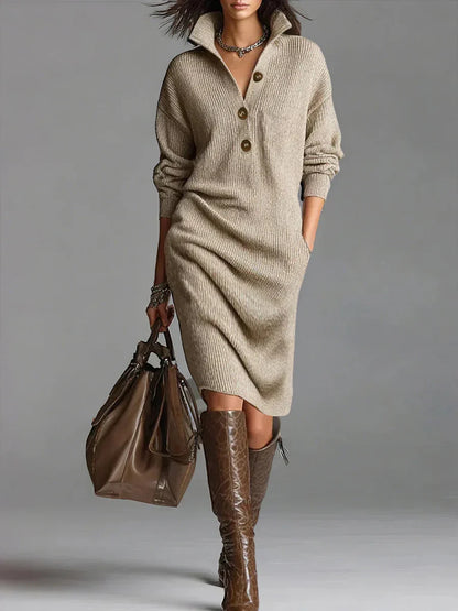Scarlet - Elegant knitted dress