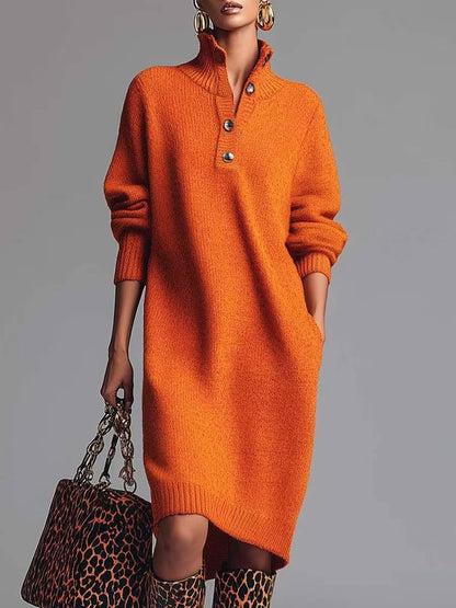 Scarlet - Elegant knitted dress