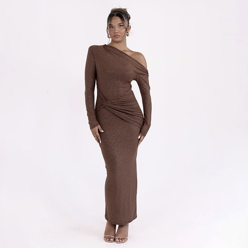 Noa - Vestido maxi brillante
