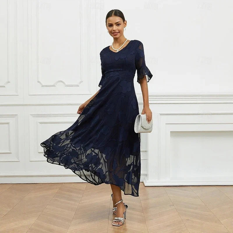 Celira - Sophisticated floral design dress