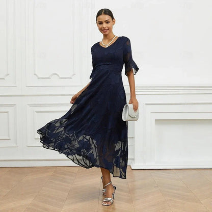 Celira - Sophisticated floral design dress