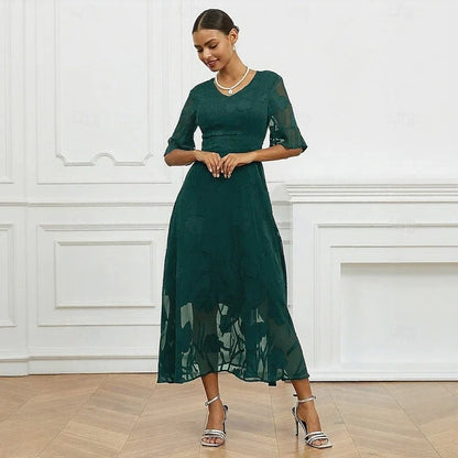 Celira - Sophisticated floral design dress