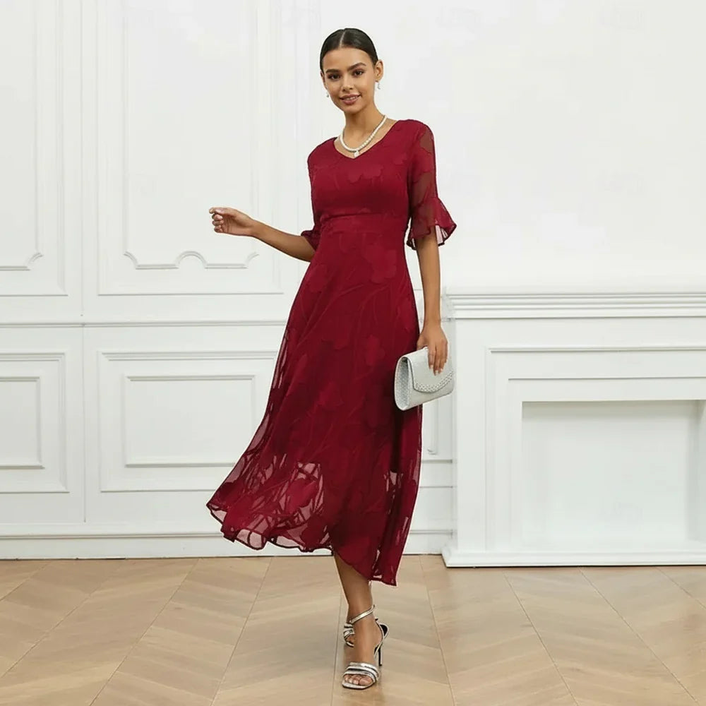 Celira - Sophisticated floral design dress