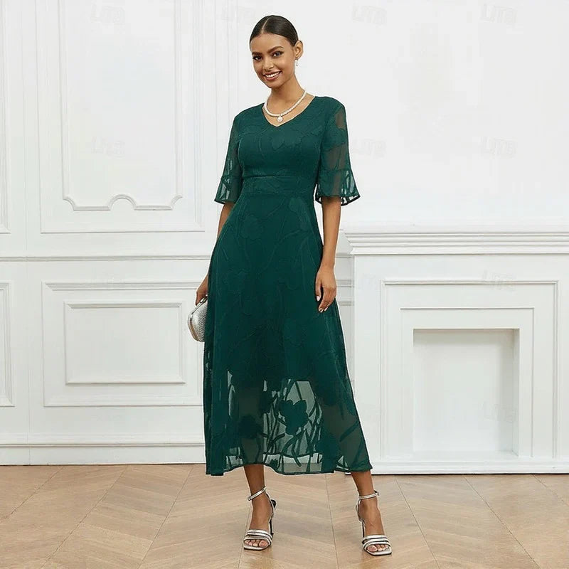 Celira - Sophisticated floral design dress