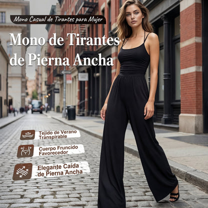 Alma - Casual Spaghetti Strap Jumpsuit