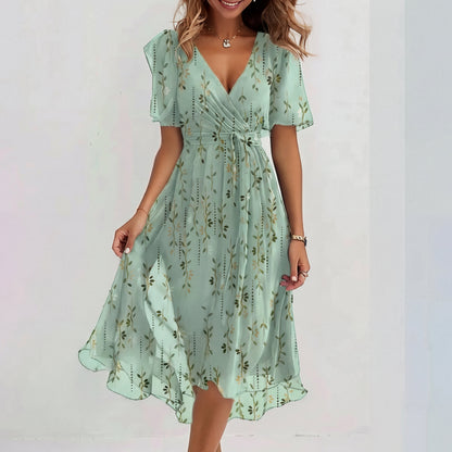 Fiona - Vestido midi especial de manga corta