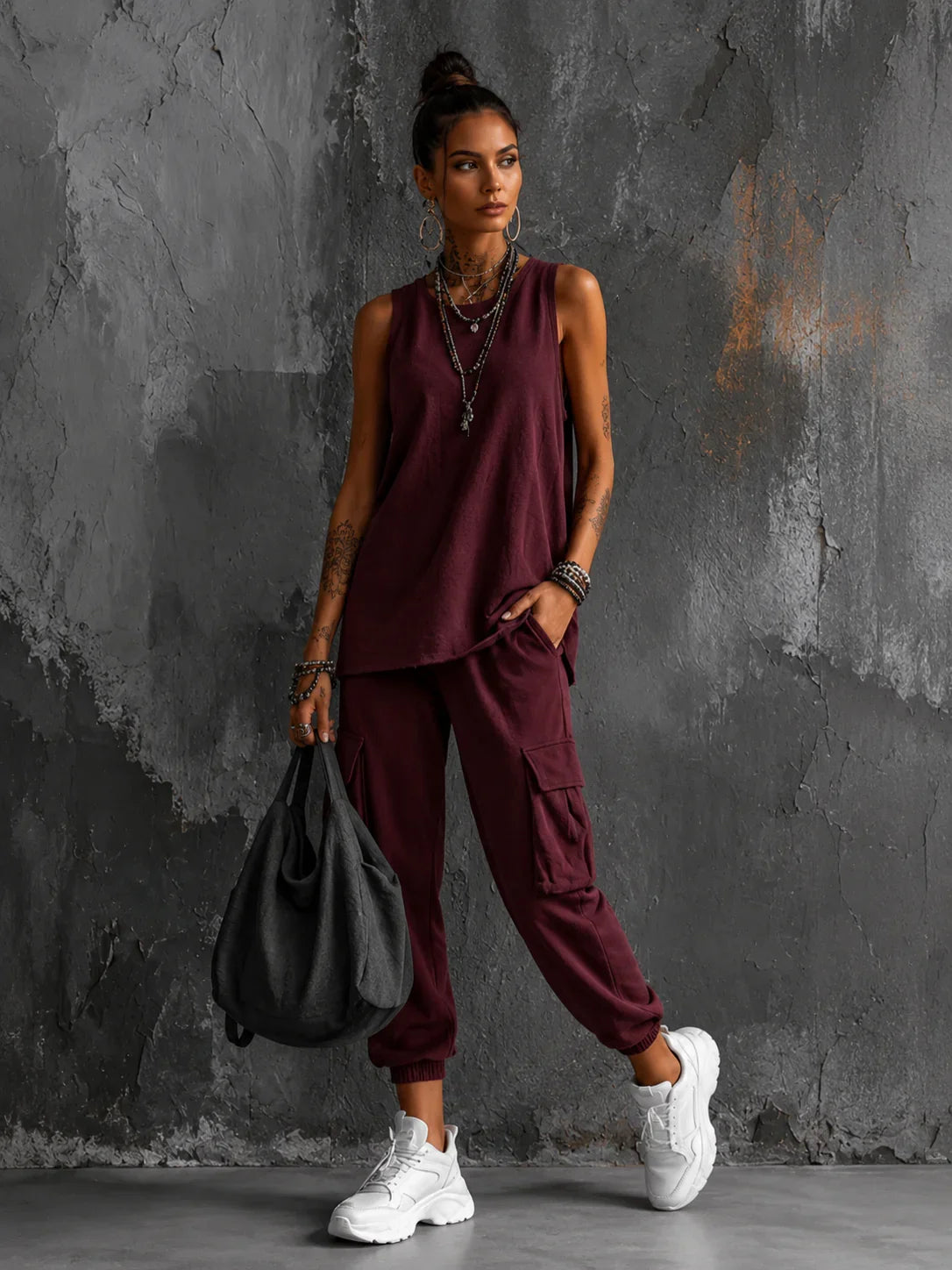Nora - Cómodo conjunto informal de dos piezas