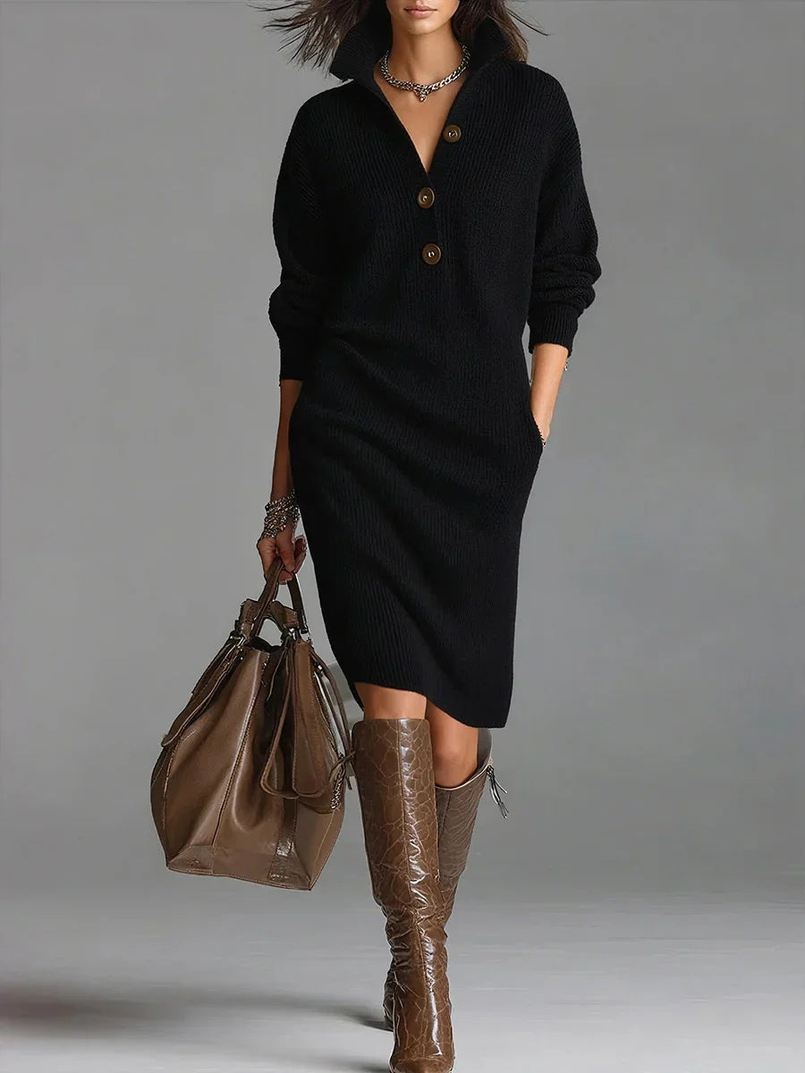 Scarlet - Elegant knitted dress