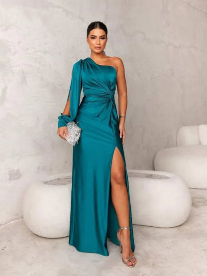 Isabela - Vestido de gala asimétrico